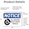 Signmission All Drivers Must Chock Wheels OSHA Notice Sign, Vinyl Decal, 5in W x 3.5in L, 2PK OS-2PACK-NS-D-35-L-15219 - alternate 5